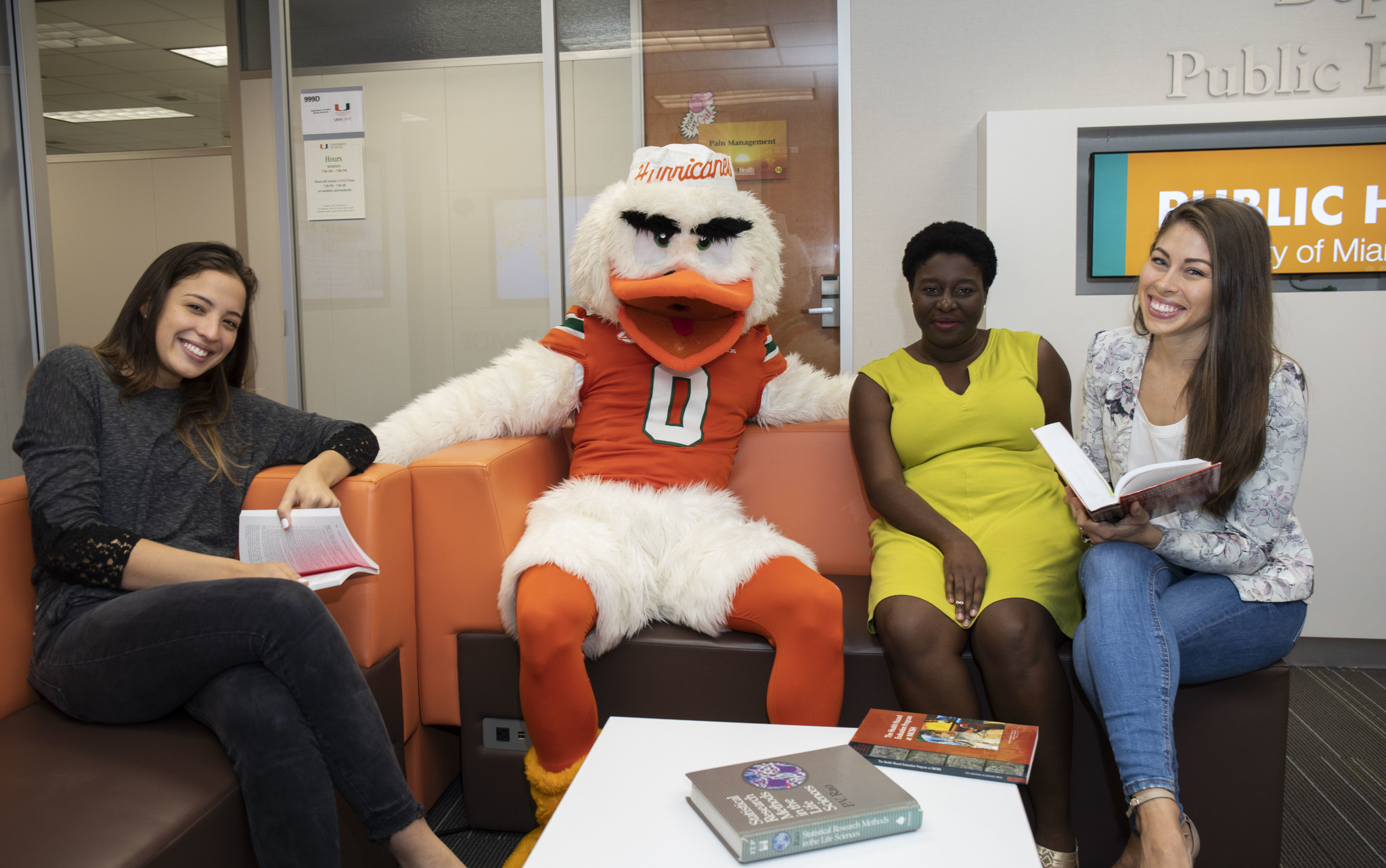 Sebastian the Ibis with Students