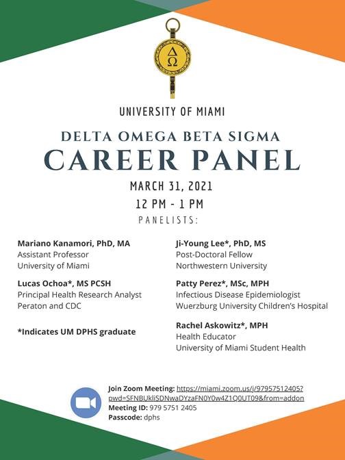 Delta Omega Beta Sigma Career Panel