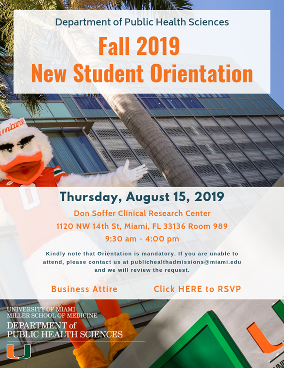 MPH Orientation Flyer